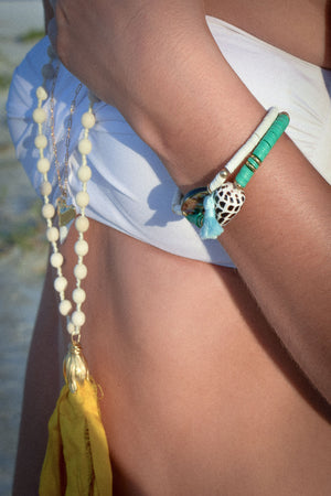 Beach Shell Bracelet - Green