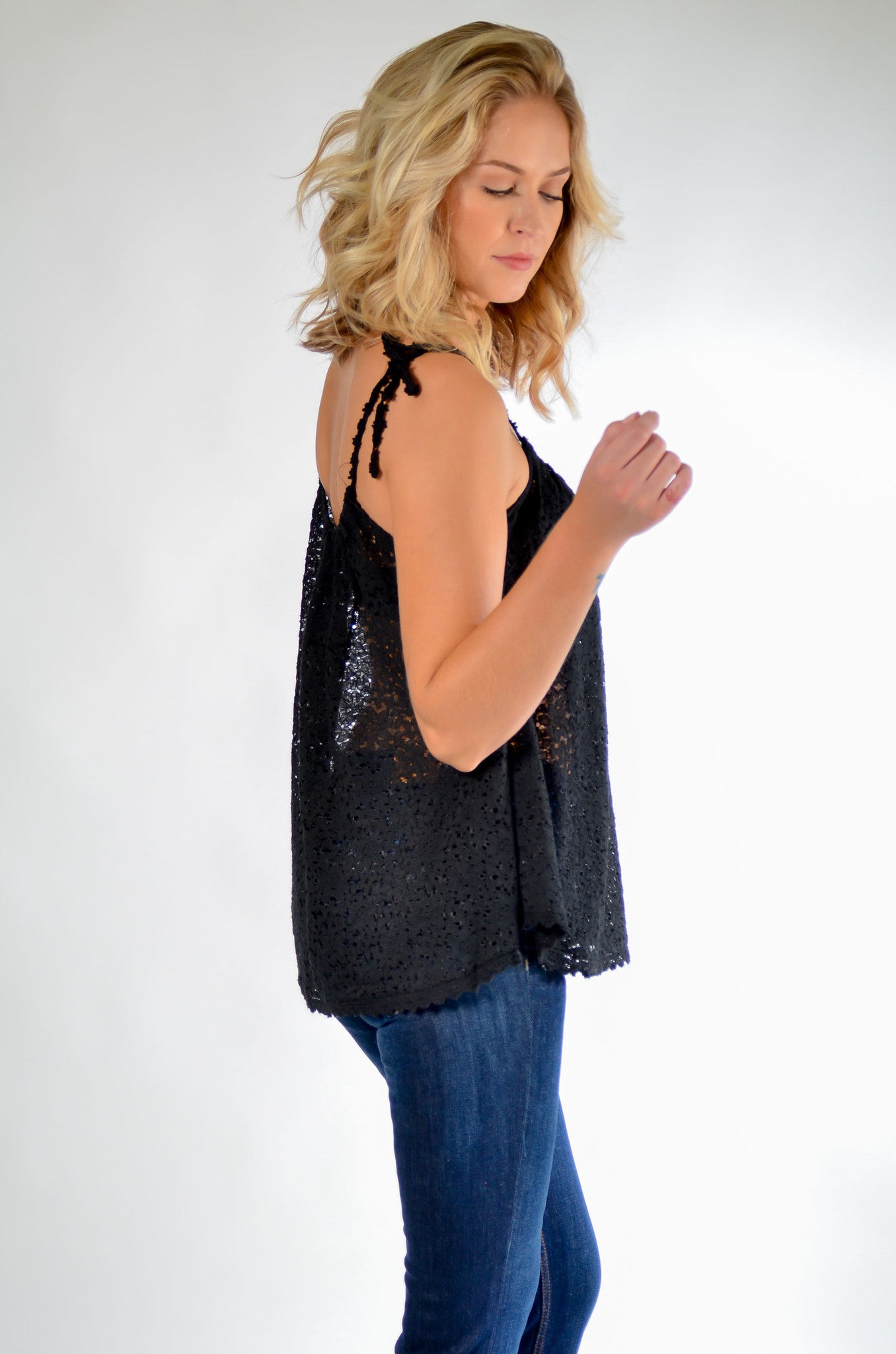 Tie Up Lace Tank