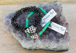 Beach Shell Bracelet - Green